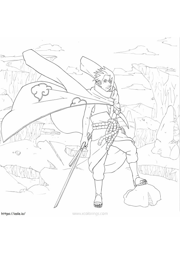 Sasuke Fort coloring page