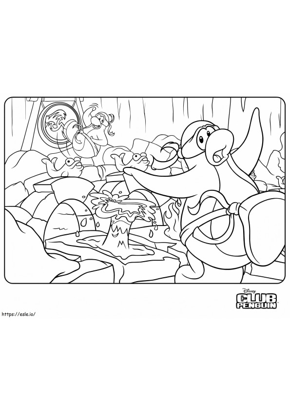 Club Penguin To Color coloring page