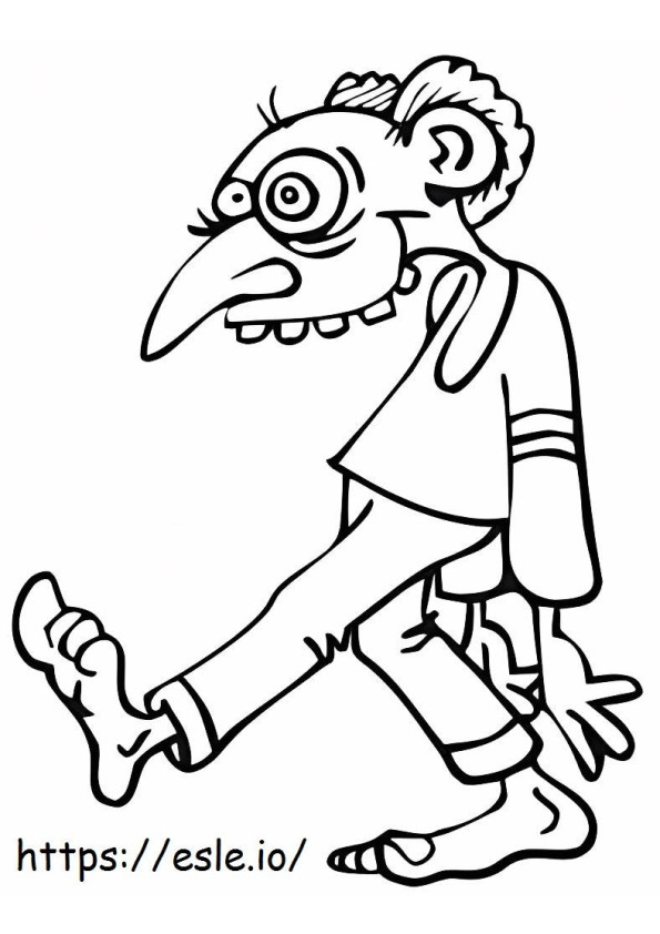 Halloween Undead coloring page
