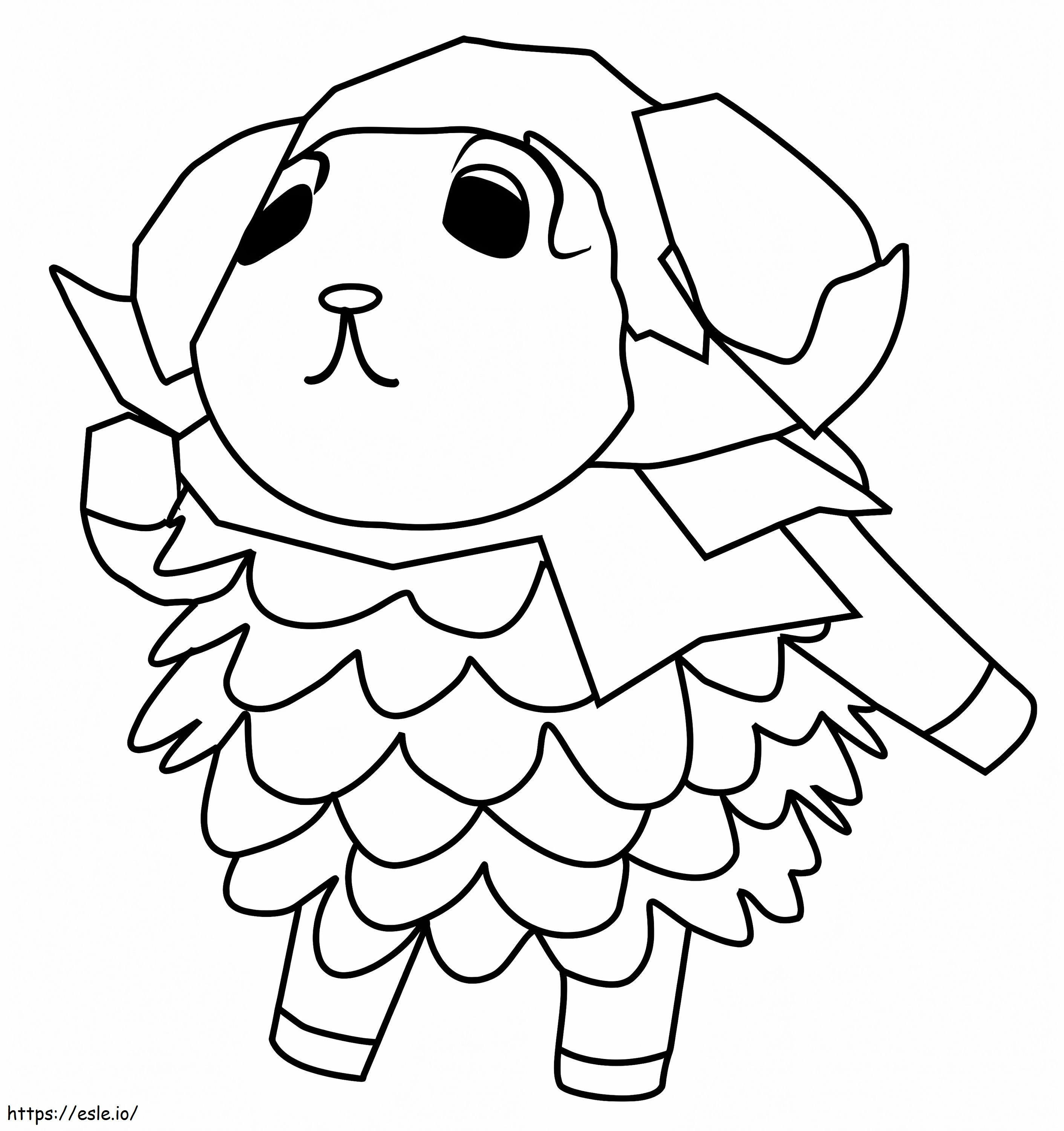 Willow From Animal Crossing coloring page