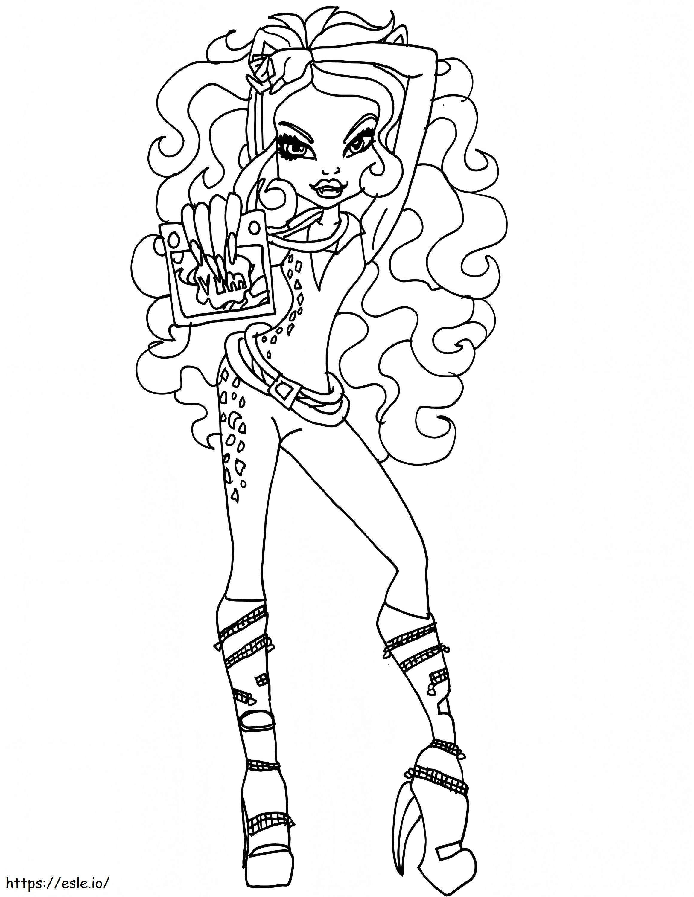 Because Of Clawdeen coloring page