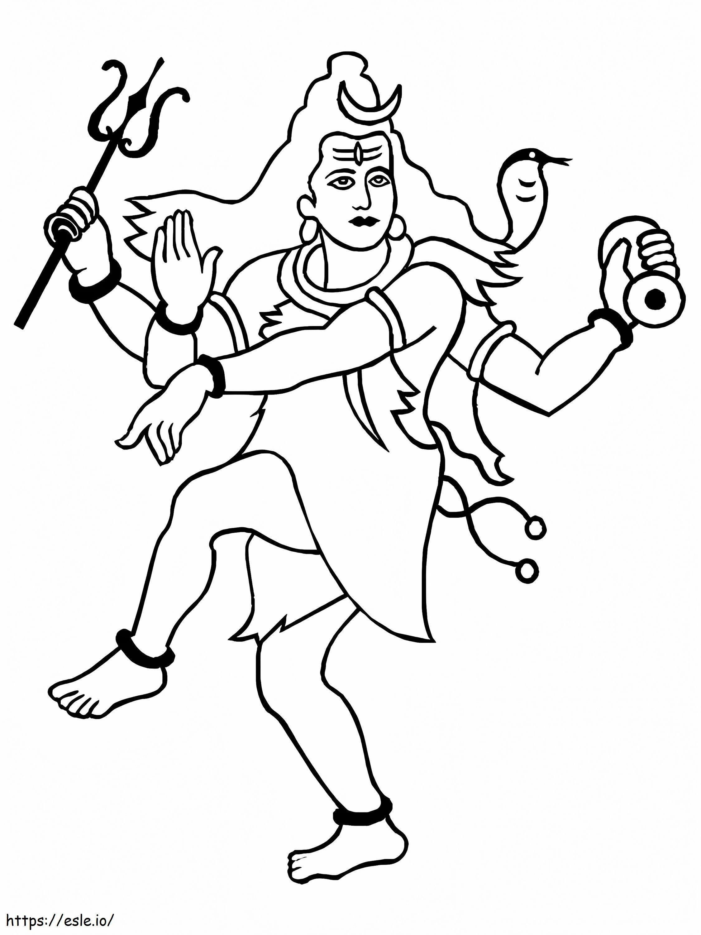 Maha Shivaratri kleurplaat kleurplaat