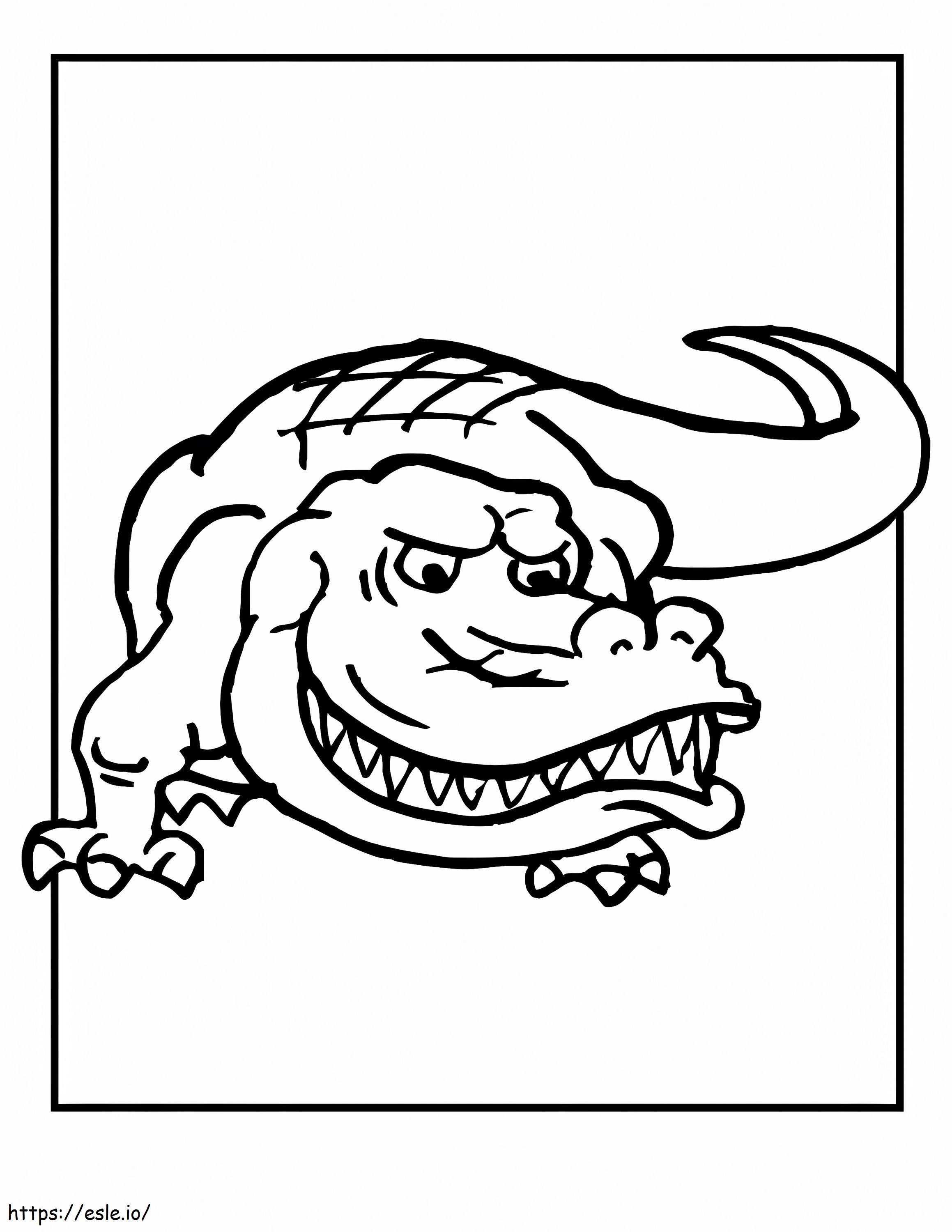 Bad Alligator coloring page