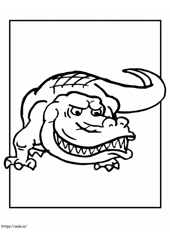 Coloriage Mauvais alligator à imprimer dessin