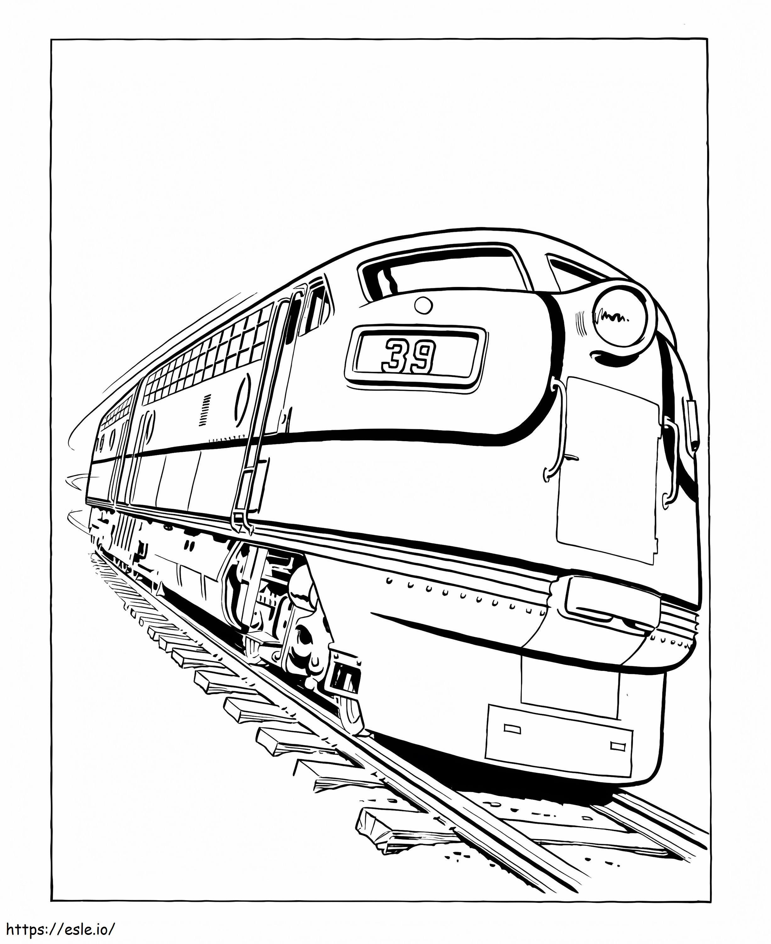 Train For Kid coloring page