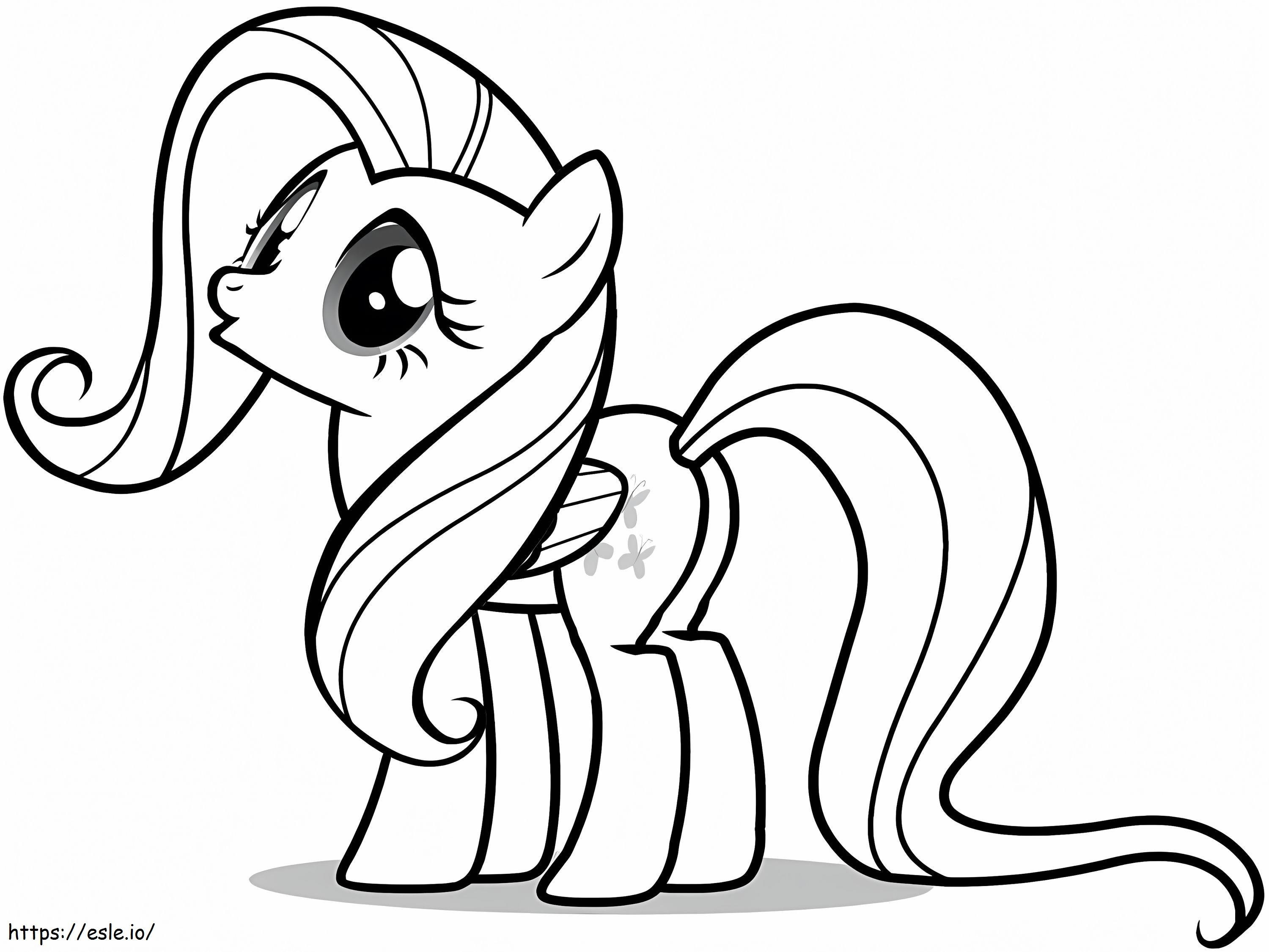 Fluttershy 3 coloring page