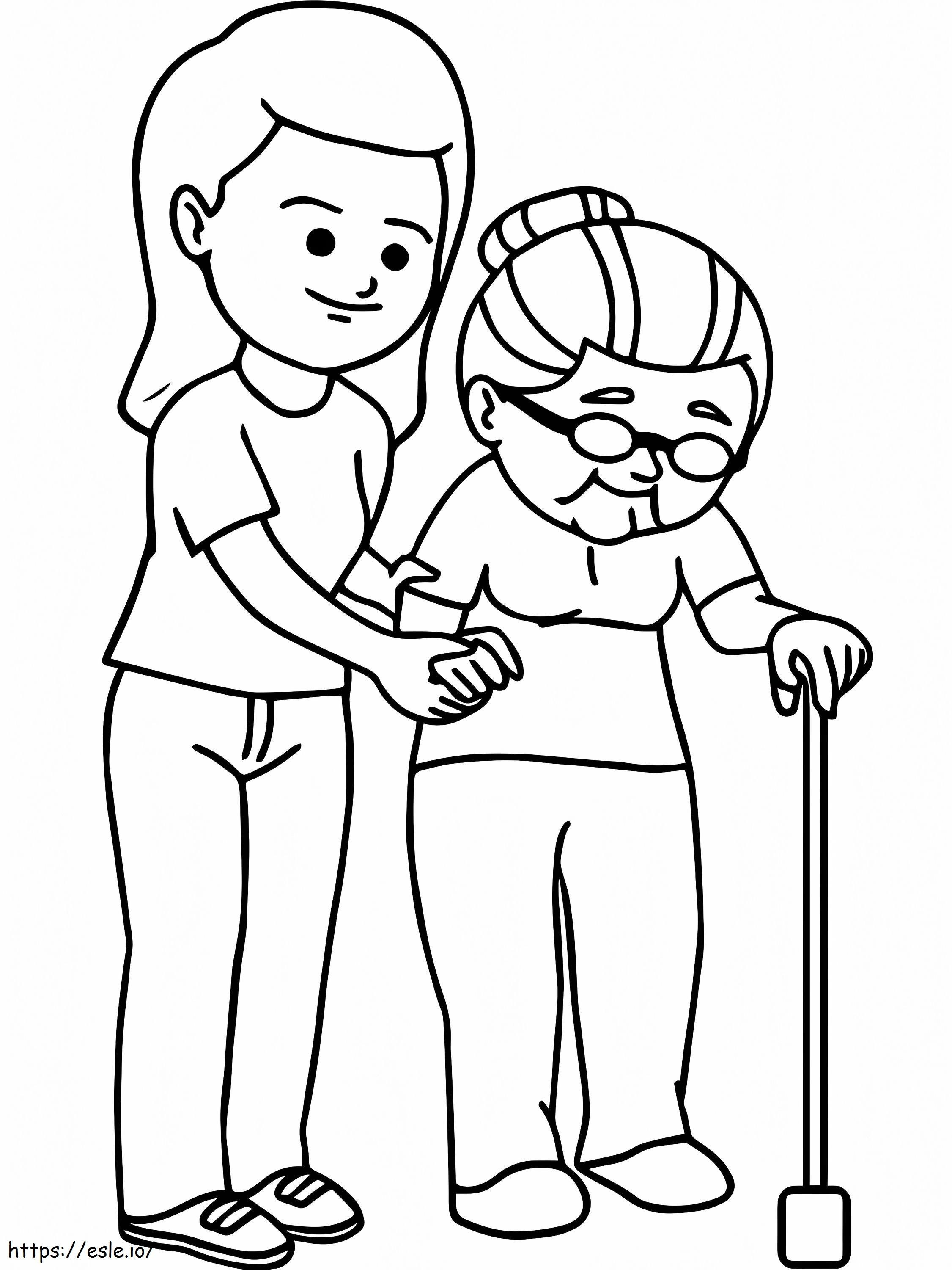 Kindness 3 coloring page