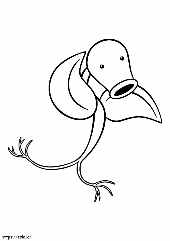 Pokemon Gen 1 Bellsprout coloring page