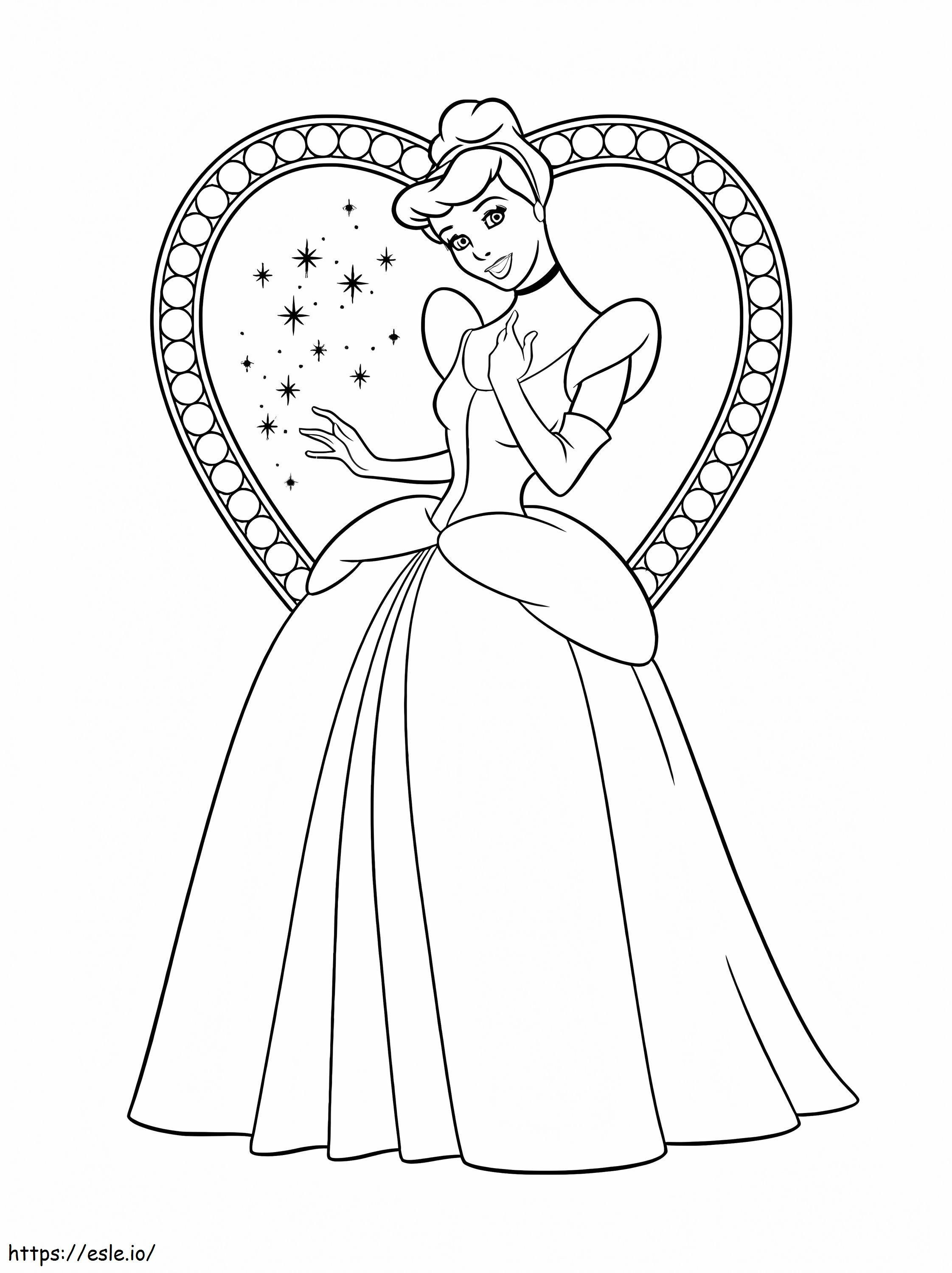 Normal Cinderella coloring page