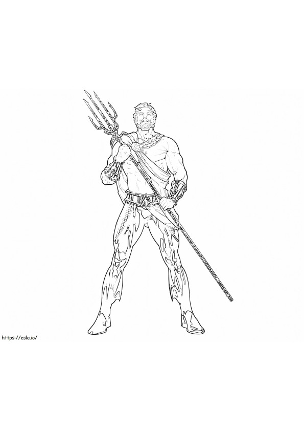 Aquaman Simple coloring page