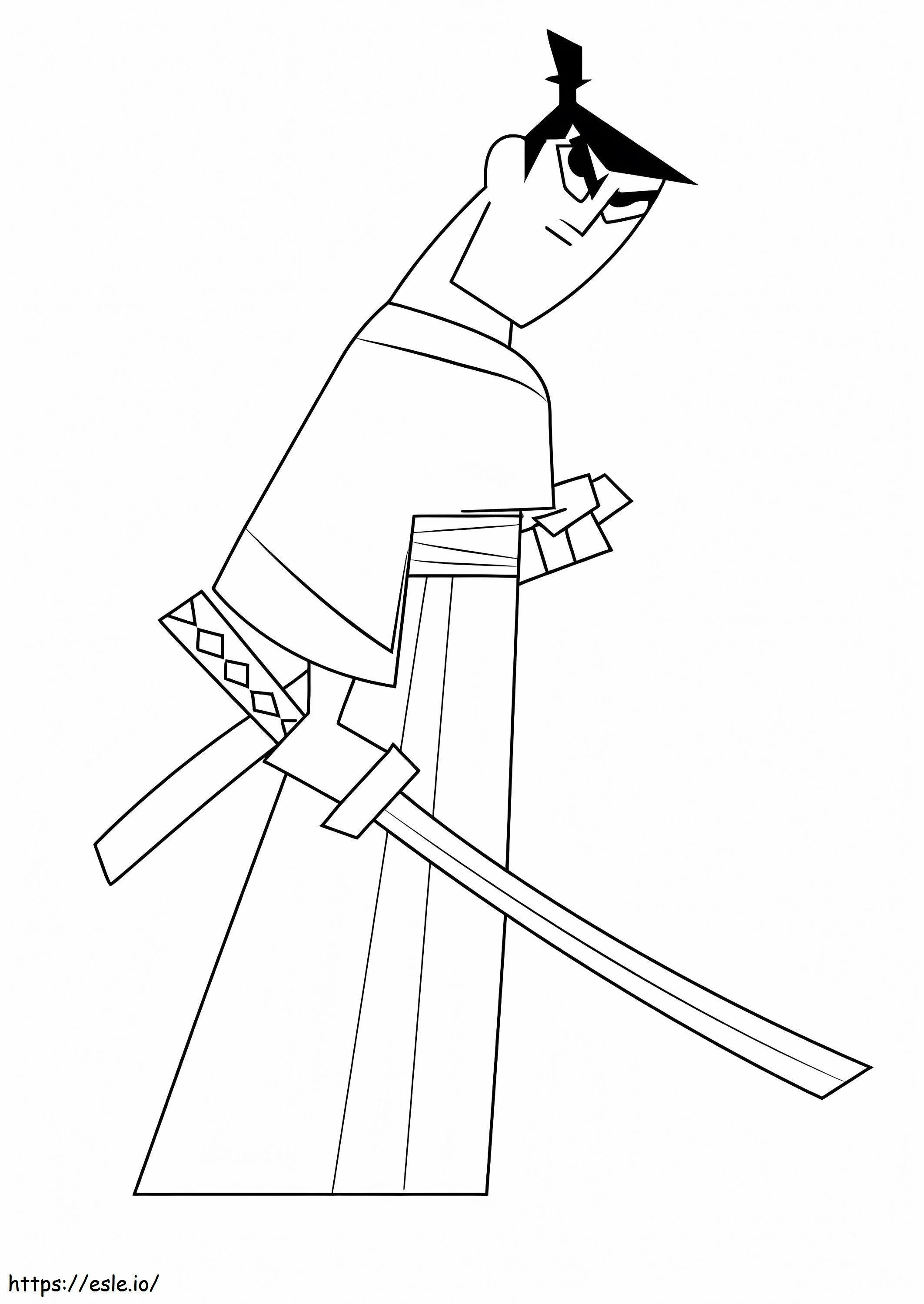 Samurai Jack 2 coloring page