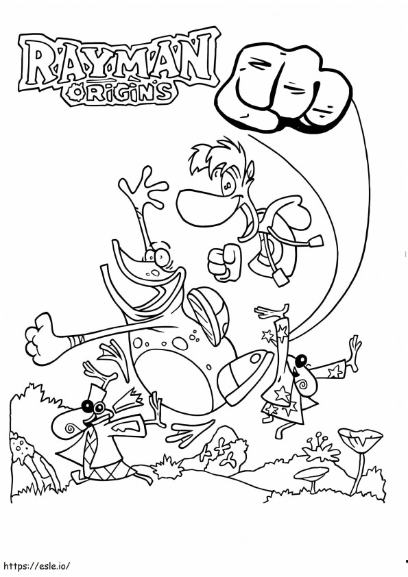 Rayman 7 coloring page