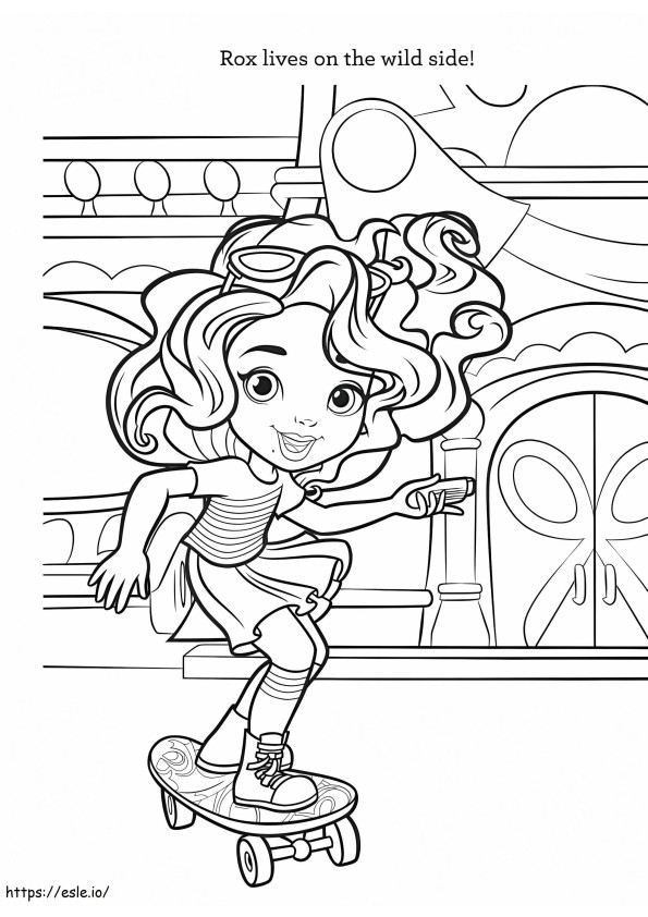 Rox In Sunny Day coloring page