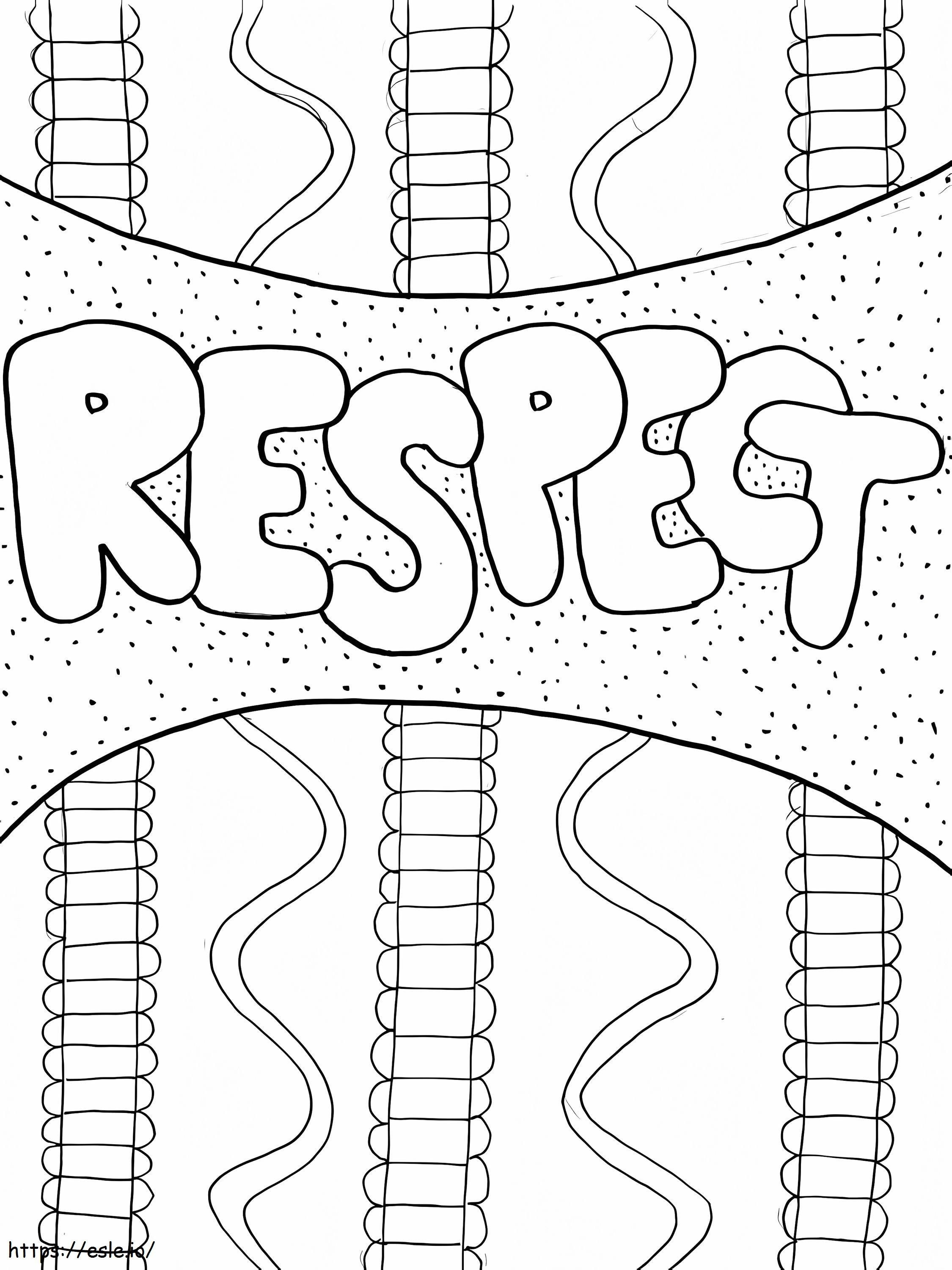 Respect Printable coloring page