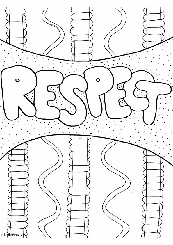 Respect Printable coloring page