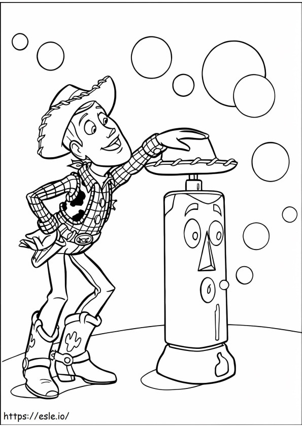 Great Woody And Friend coloring page