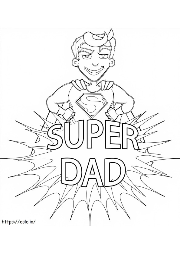Great Dad coloring page