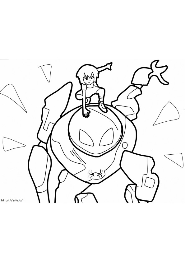 Boy In Robot Boy coloring page