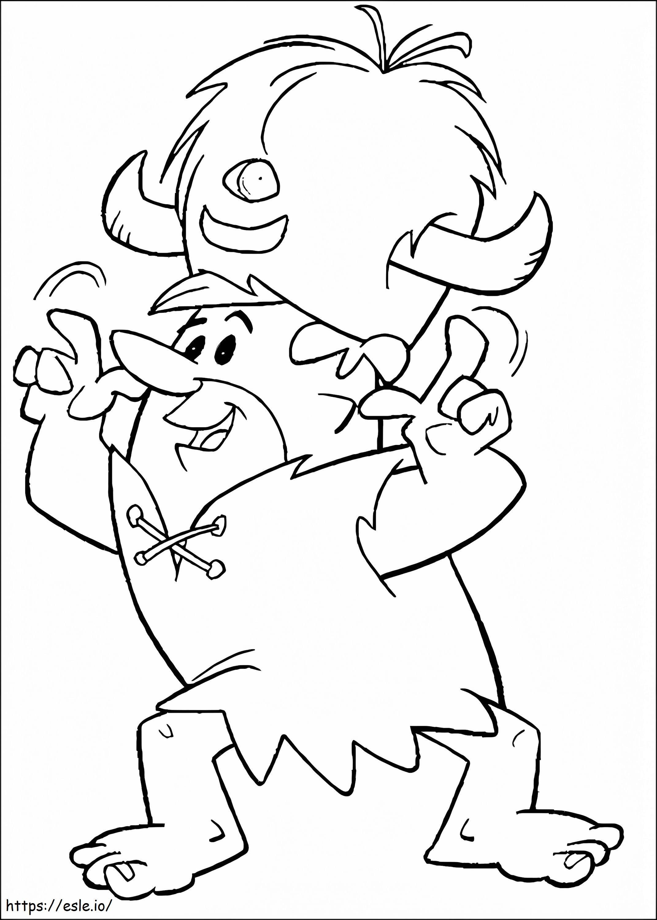 Barney Rubble From The Flintstones coloring page