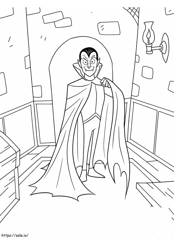 Dracula w domu kolorowanka