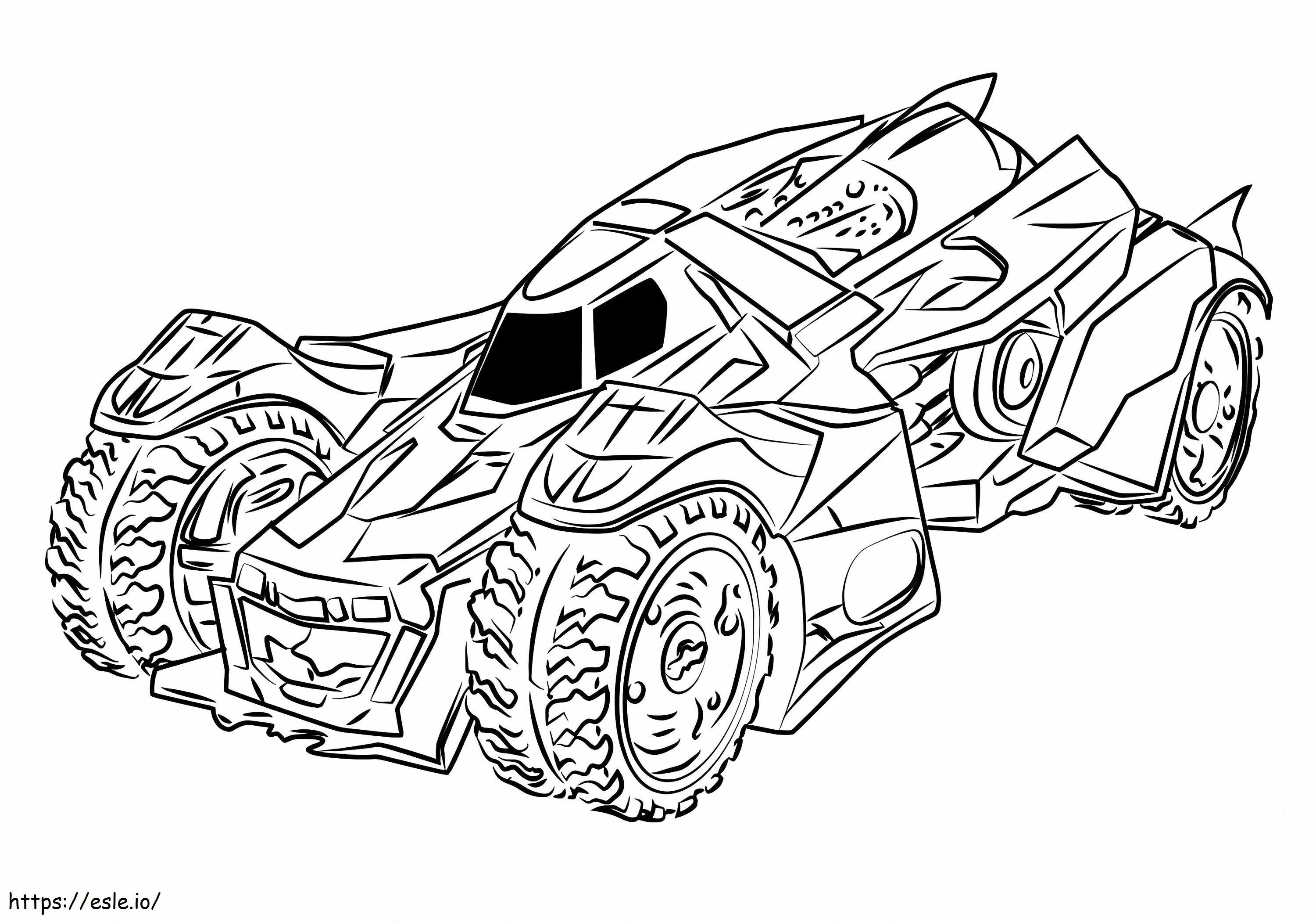 Coloriage Batmobile 5 à imprimer dessin