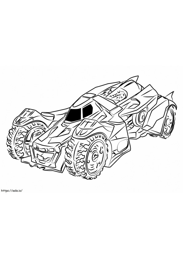 Coloriage Batmobile 5 à imprimer dessin