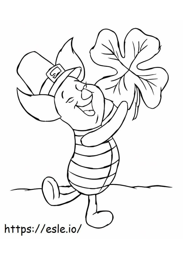 Piglet Exploitation Clover coloring page