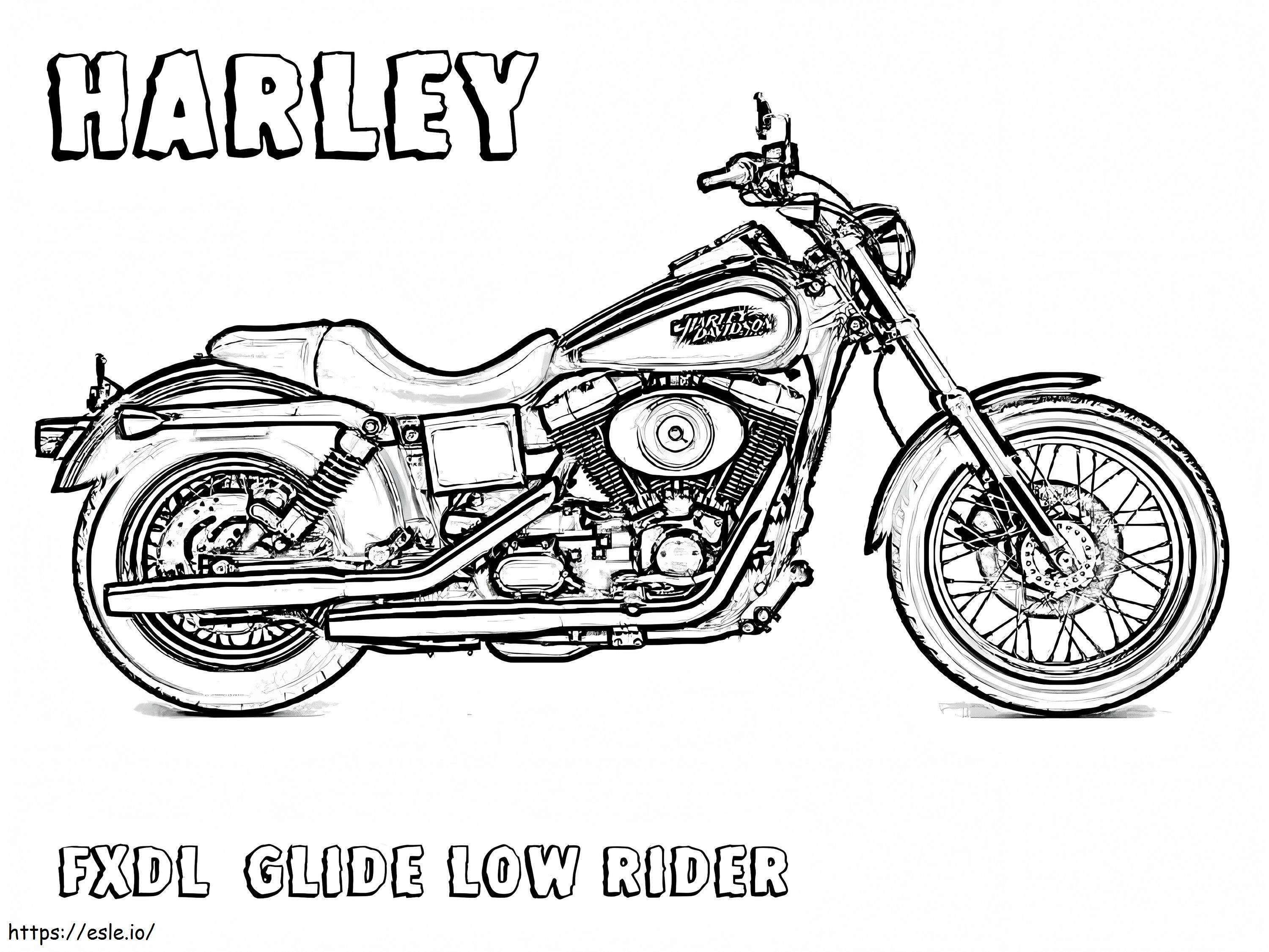 Harley Davidson imprimabil gratuit de colorat