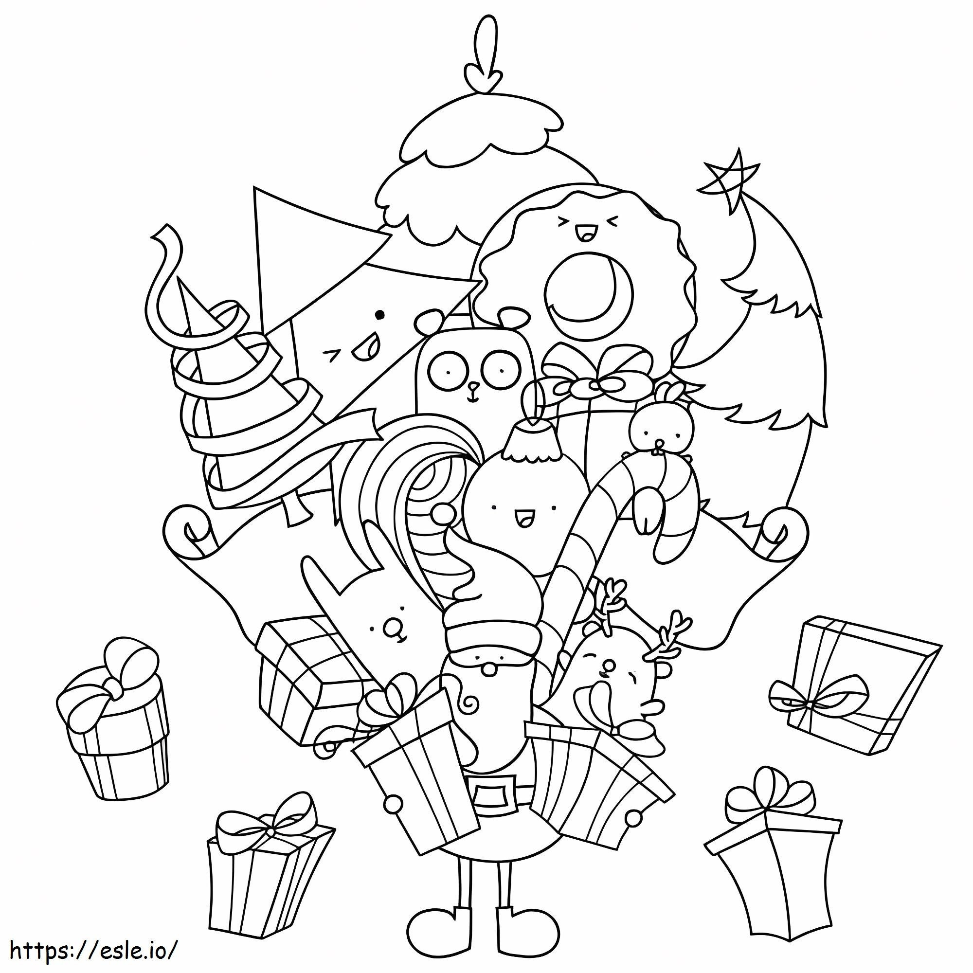 Print Cute Christmas coloring page