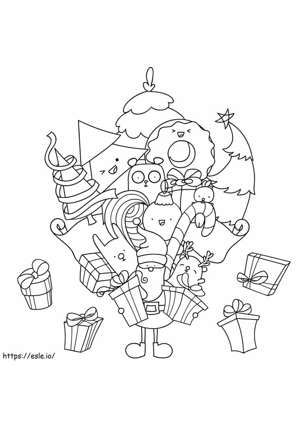 Print Cute Christmas coloring page
