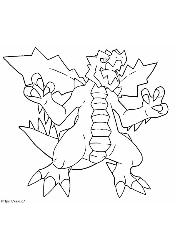 Druddigon Pokémon 2 para colorear