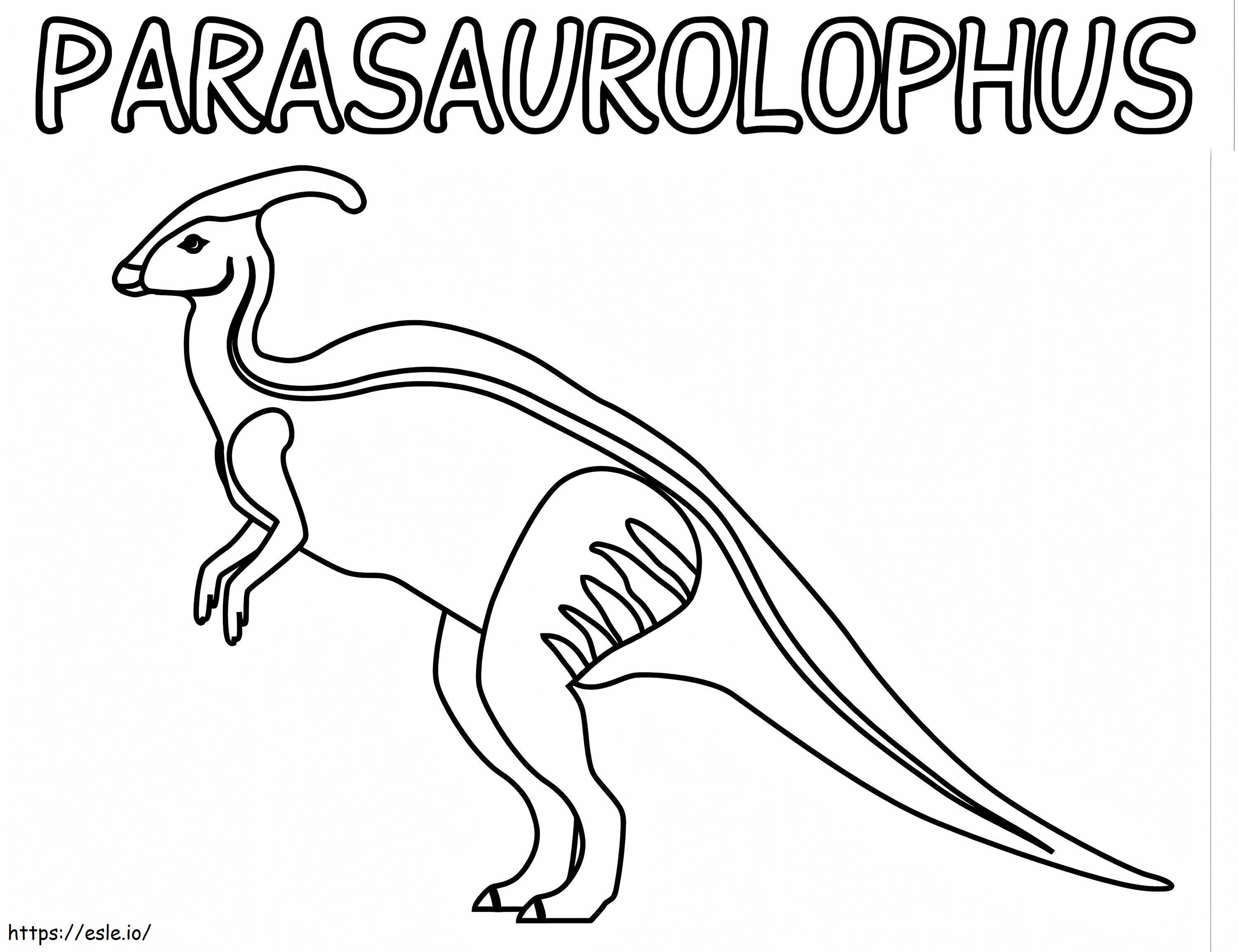 Parasaurolophus 10 de colorat