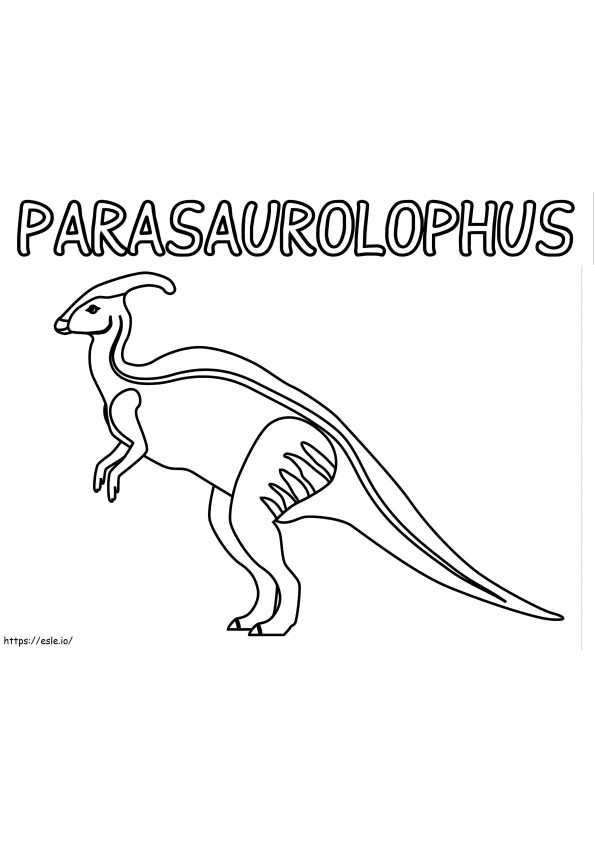 Parasaurolofo 10 para colorear