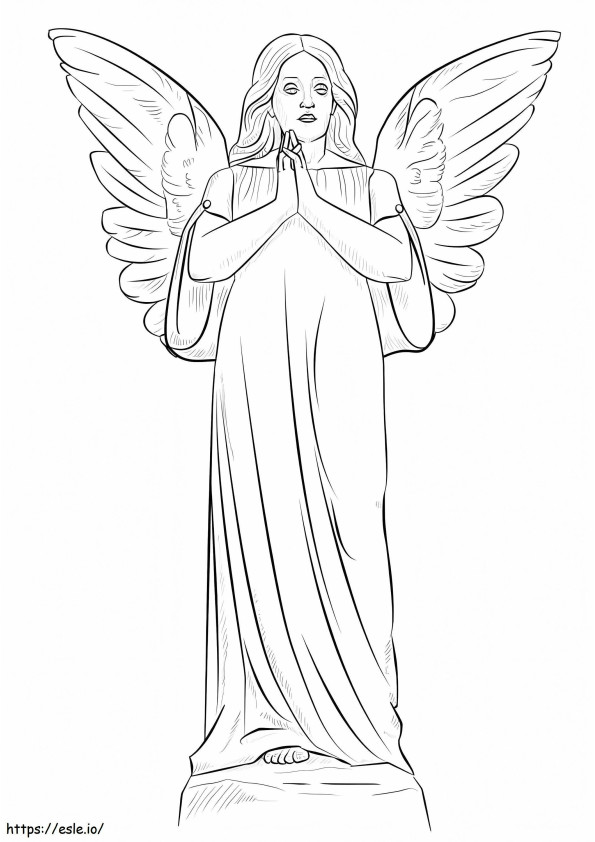 Wonderful Angel 1 coloring page