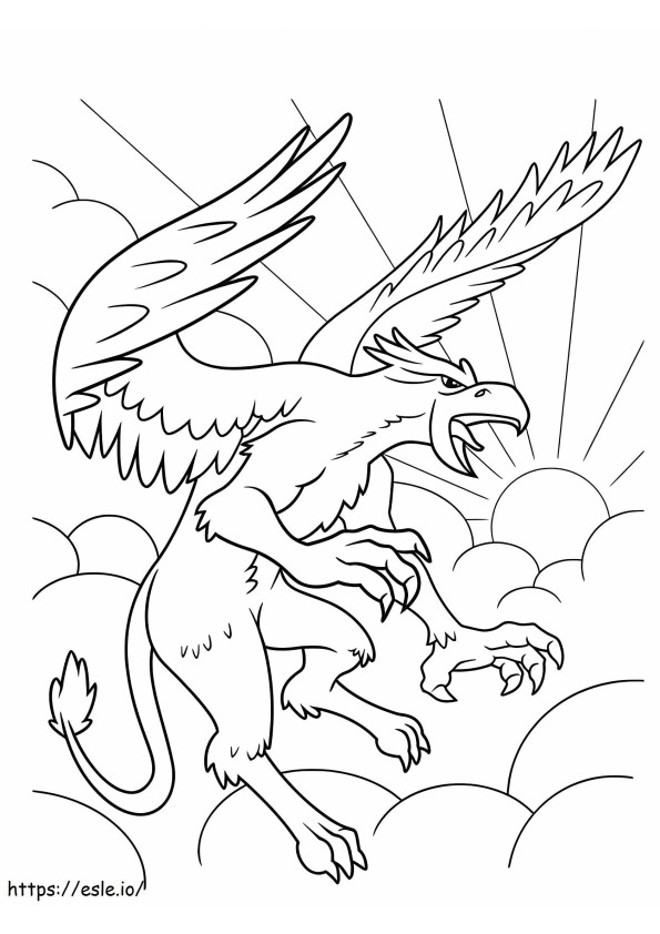 1531799172 Griffon A4 coloring page
