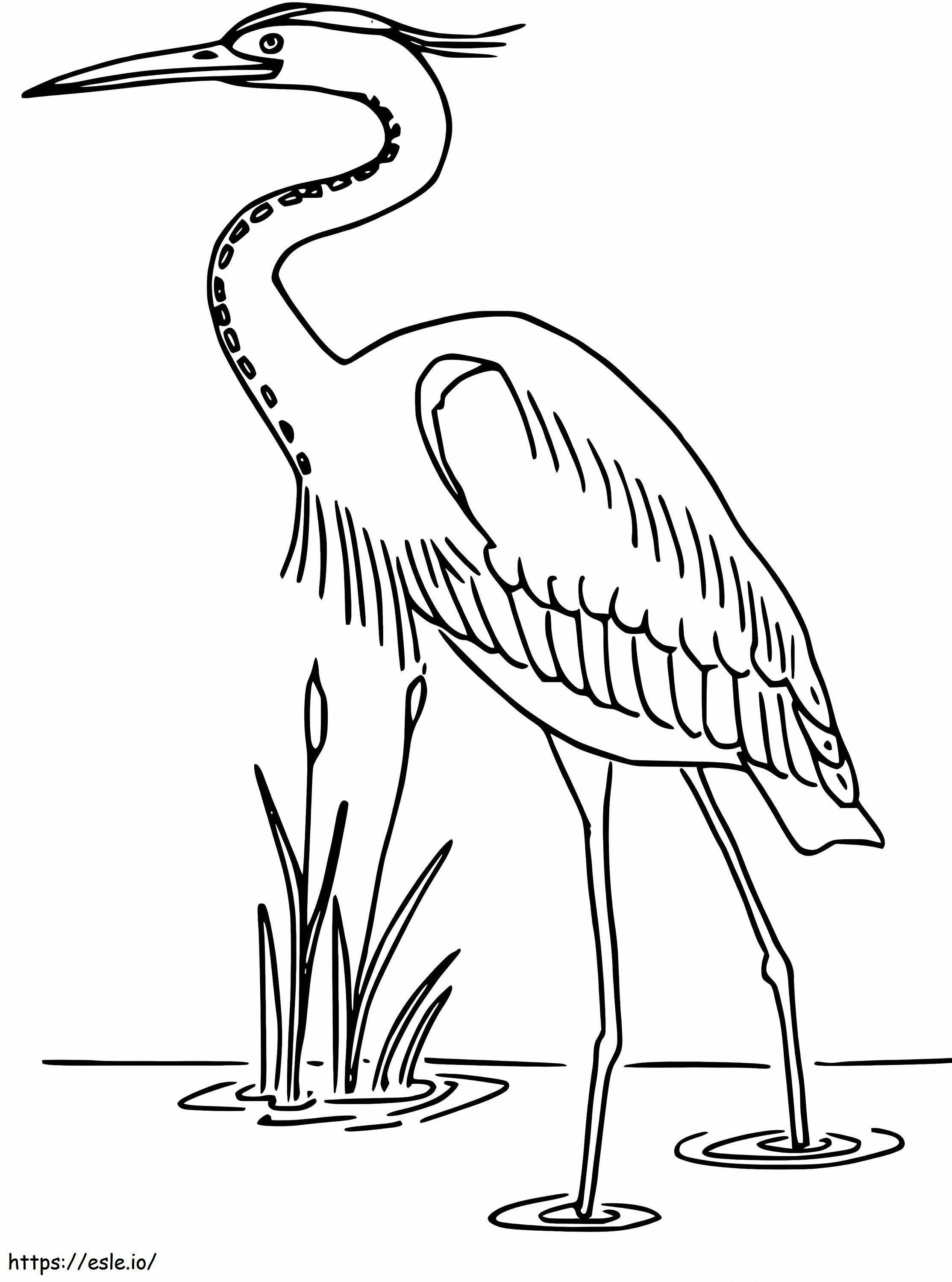 Heron 3 coloring page