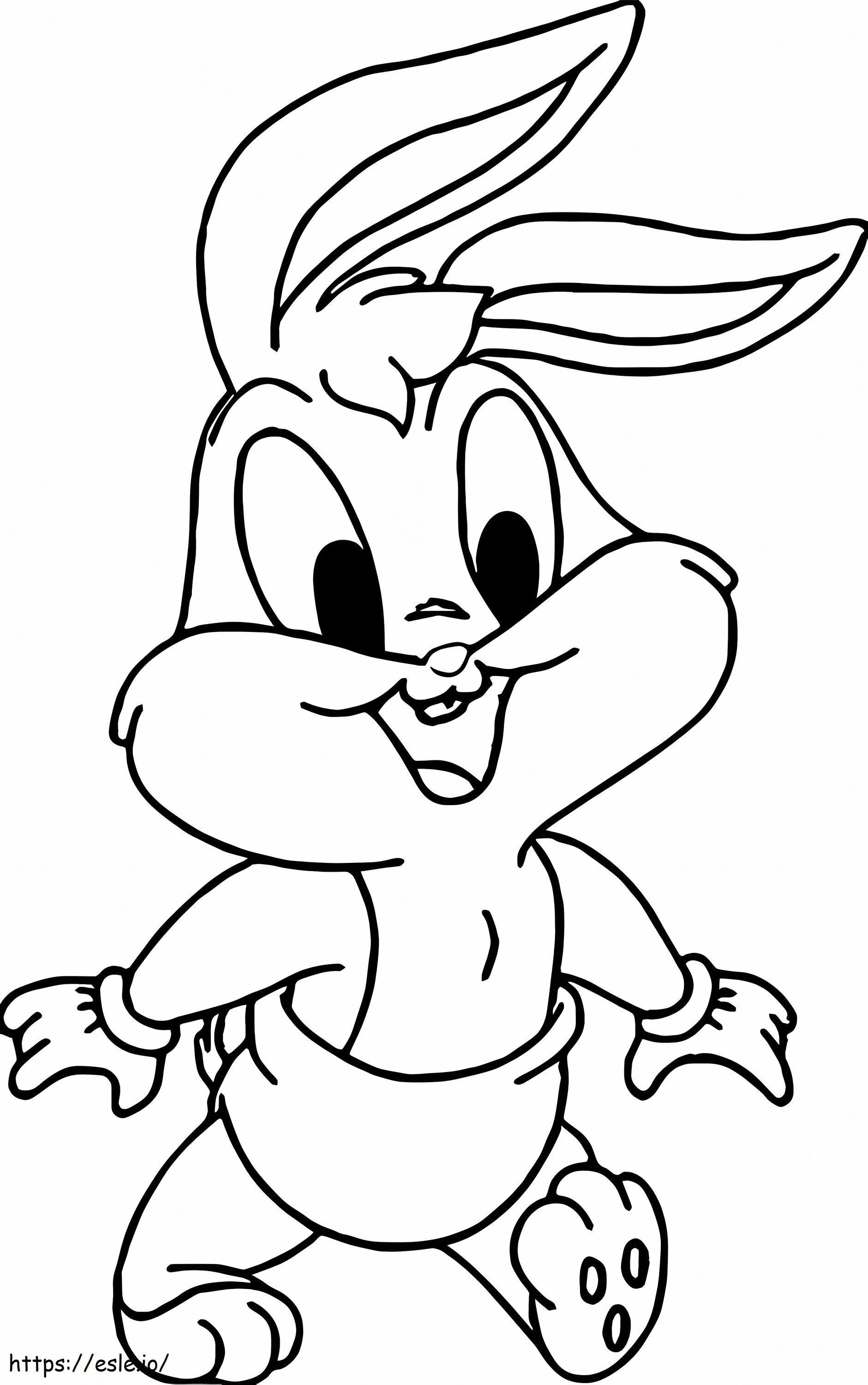 Baby Bugs Bunny Walking coloring page