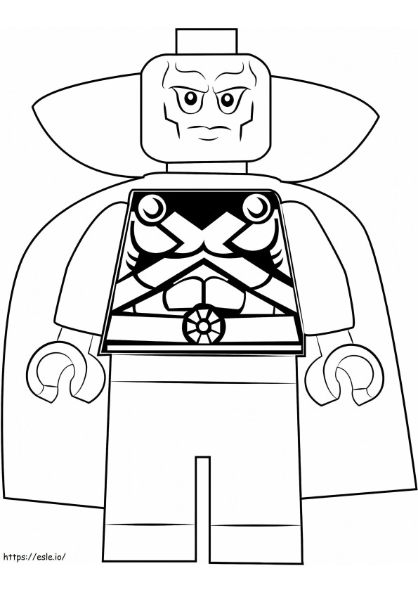 Coloriage Lego Martian Manhunter à imprimer dessin