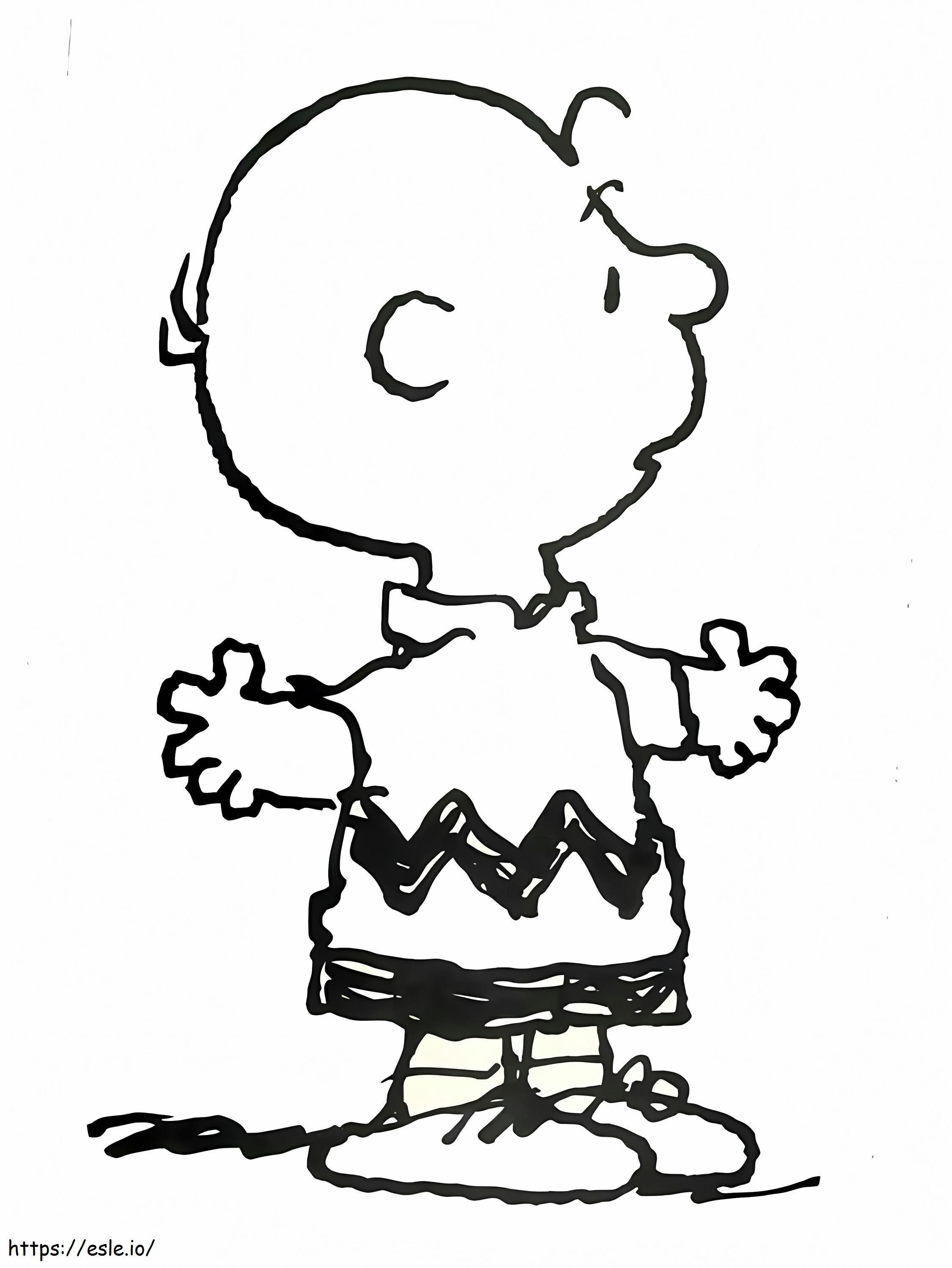 Charlie Brown2 kleurplaat kleurplaat