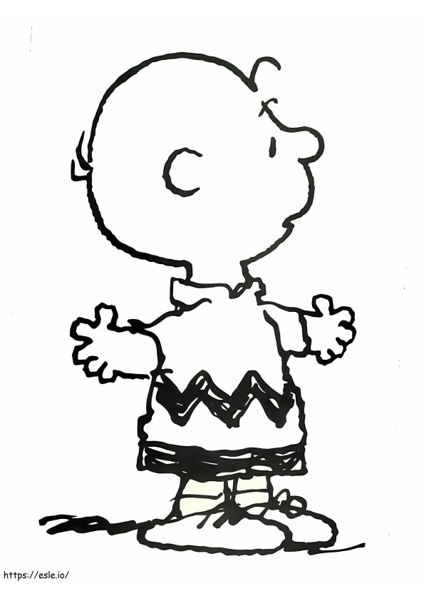 Charlie Brown2 kleurplaat