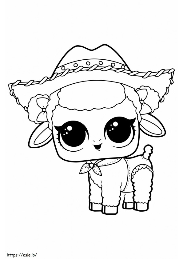 Coloriage LOL Pet Lamb Danseur à imprimer dessin