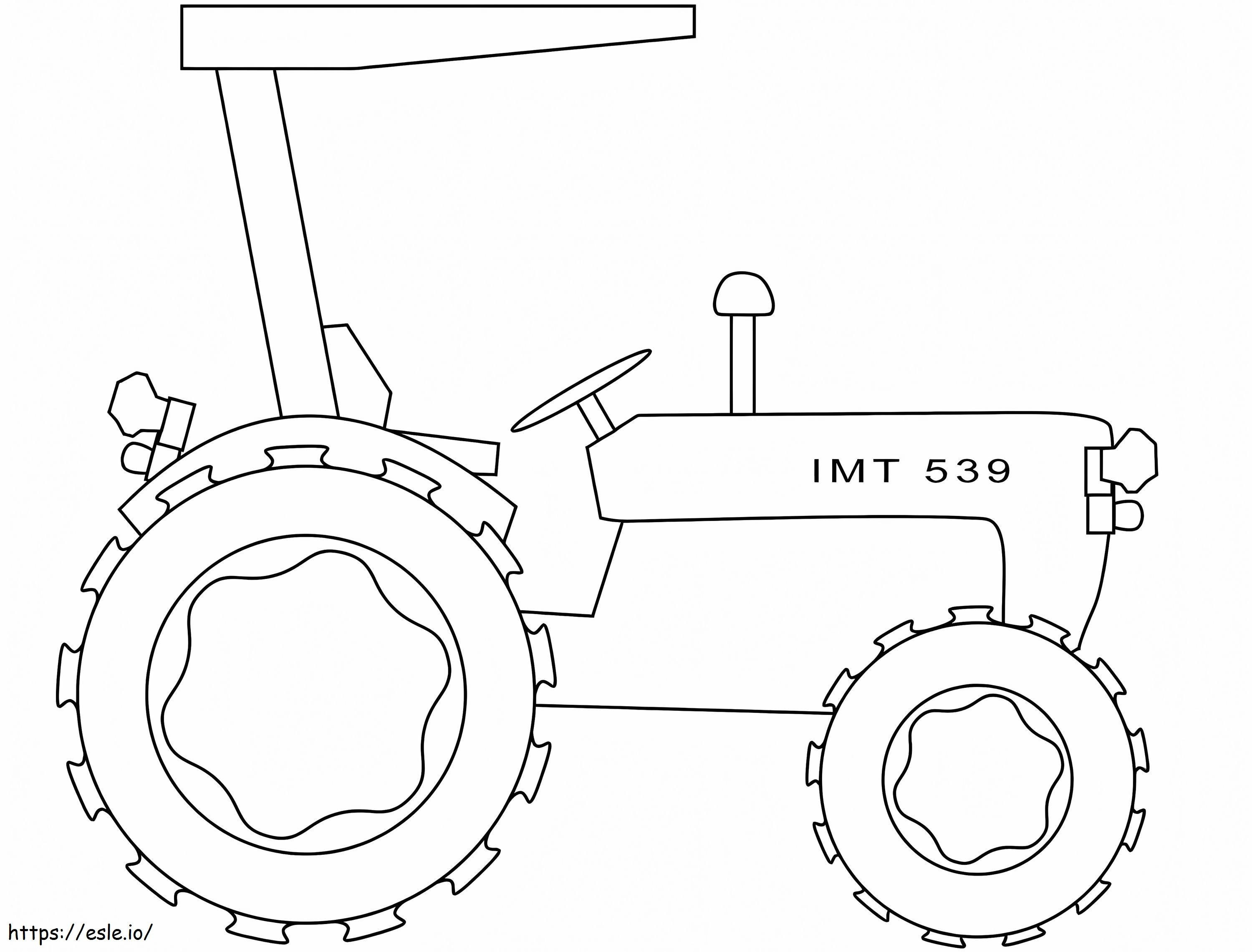 Single Tractor 1 coloring page