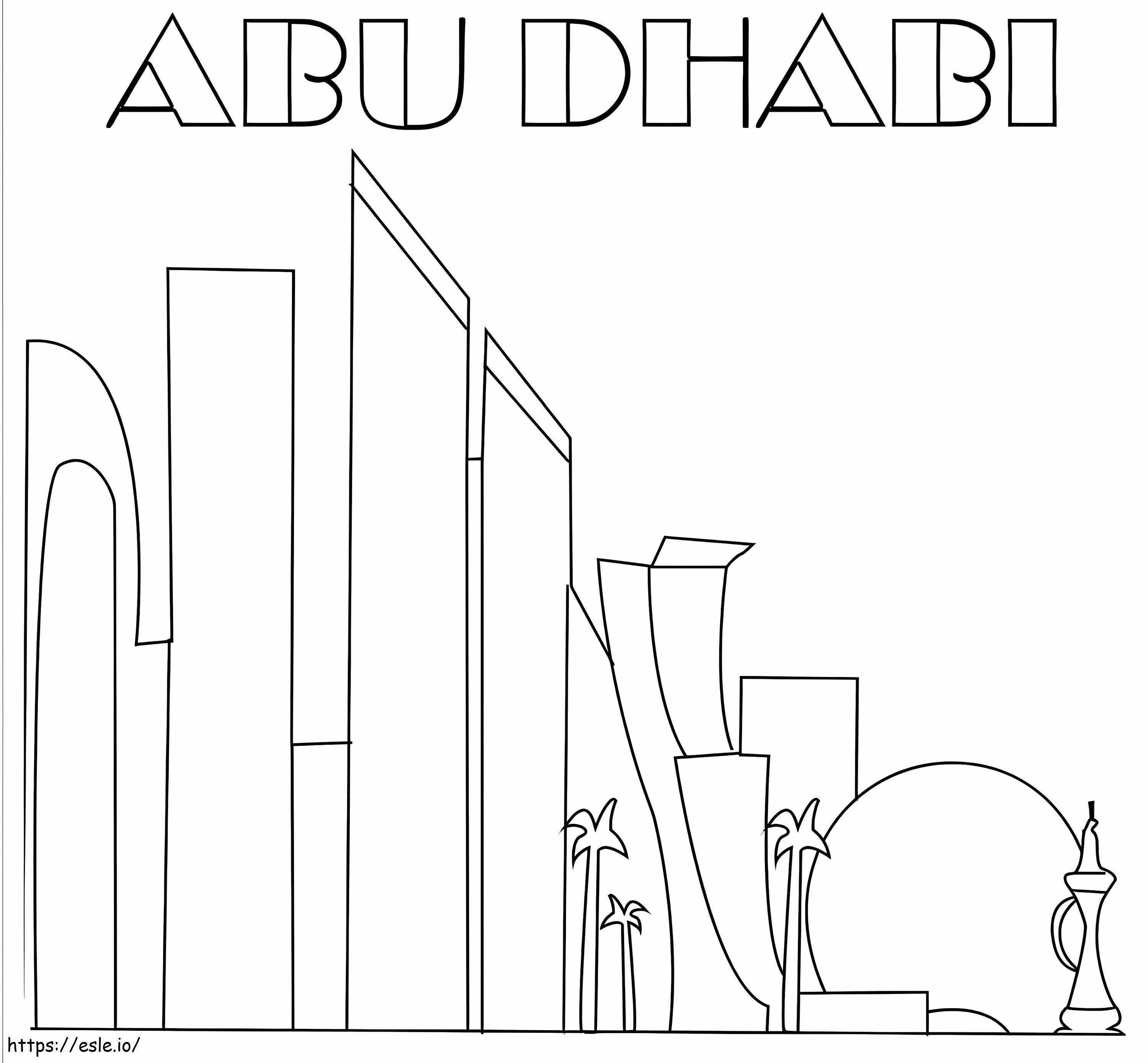 Abu Dhabi para colorear
