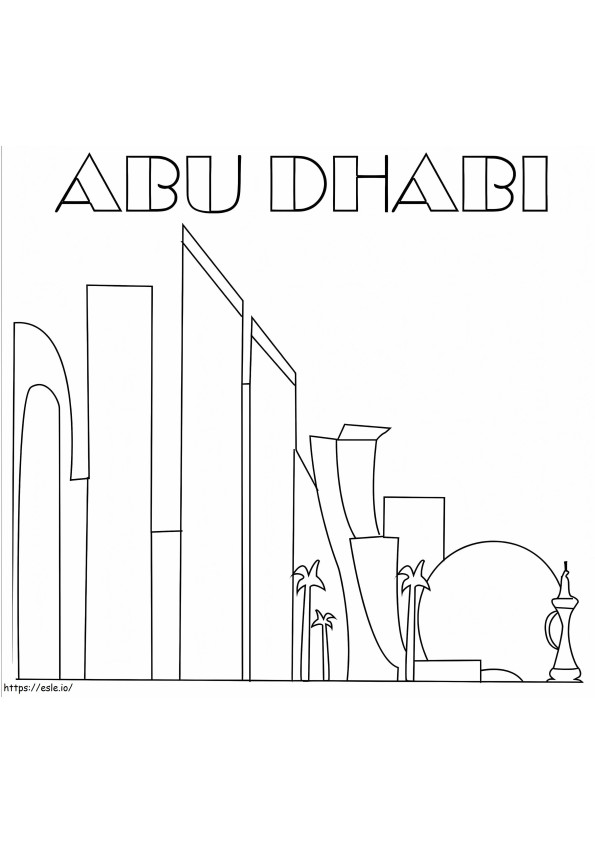 Abu Dhabi coloring page