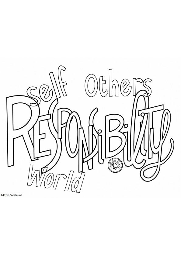 Responsibility Free Printable coloring page
