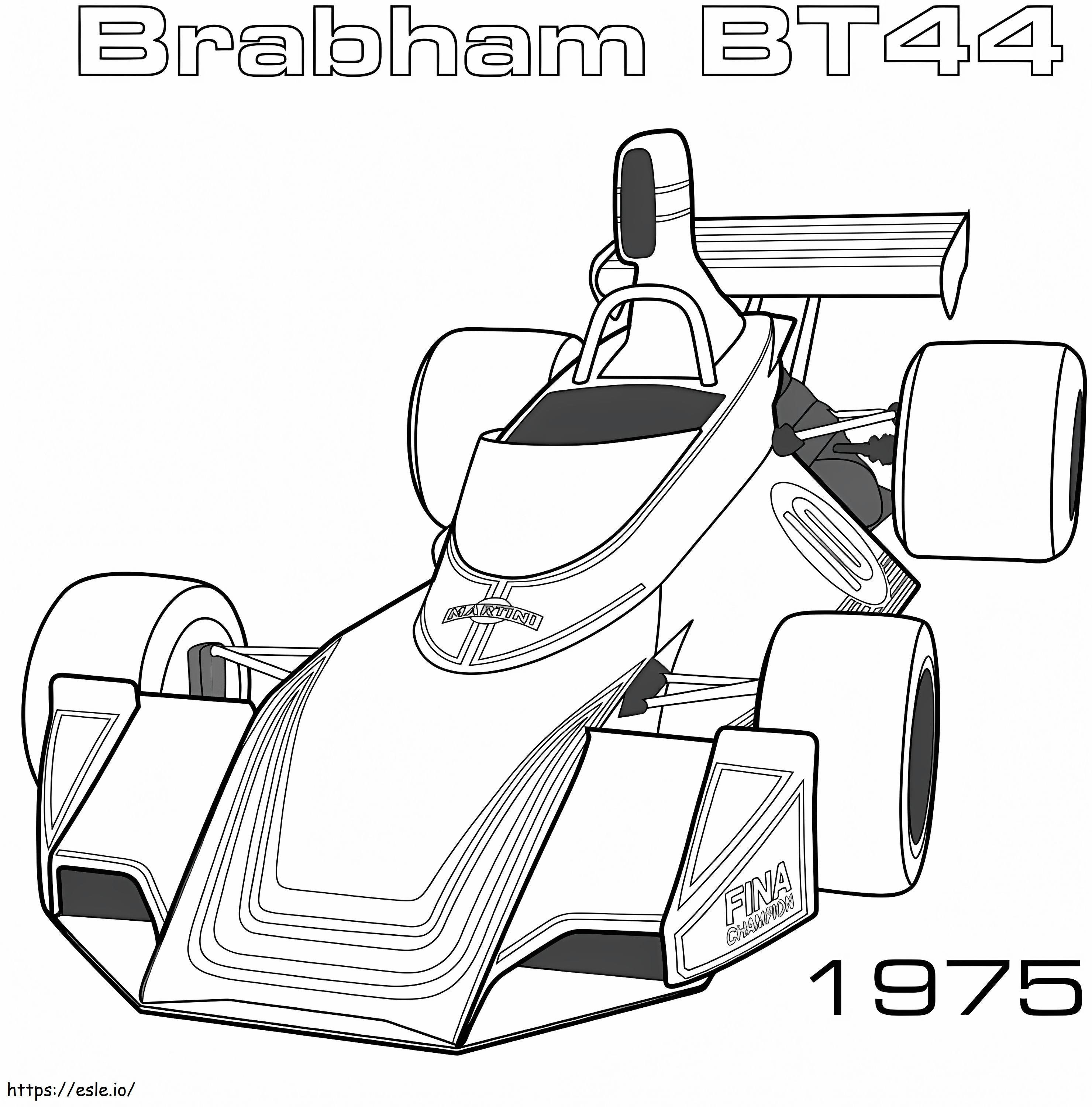 Carro de corrida de Fórmula 1 7 para colorir