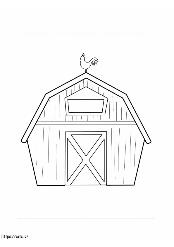 Chicks In The Barn coloring page