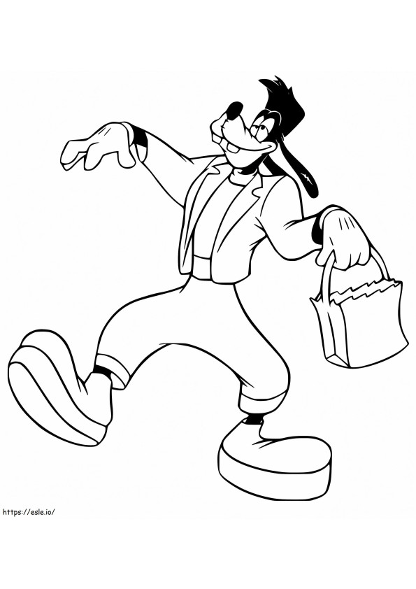 Halloween Goofy coloring page