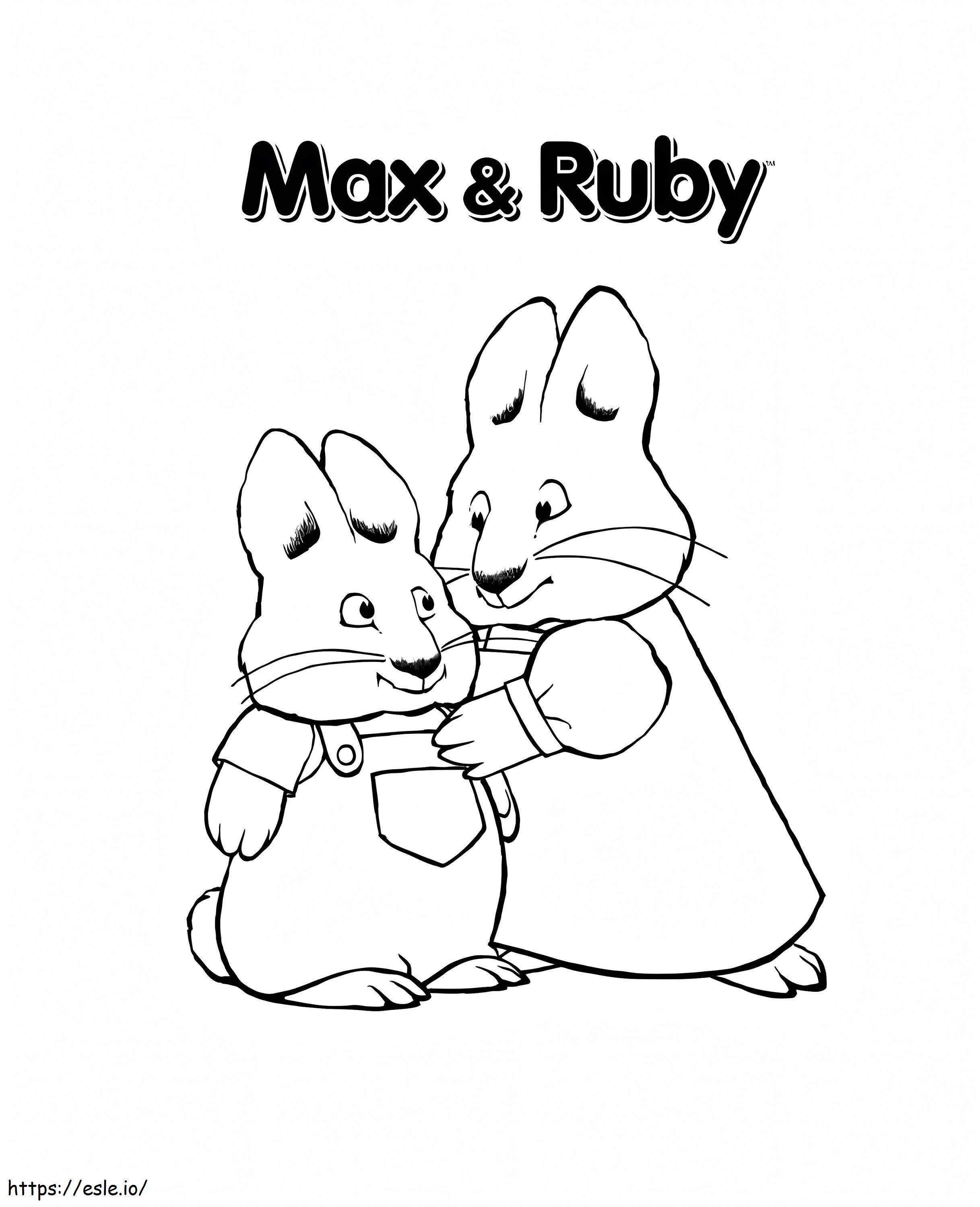Coloriage Max et Ruby à imprimer dessin