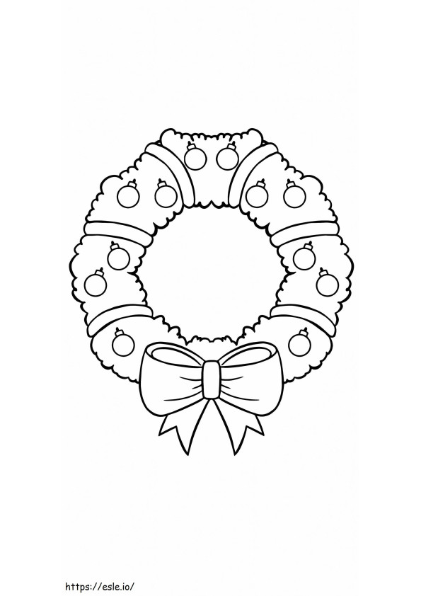 Easter Wreath Printable 3 coloring page